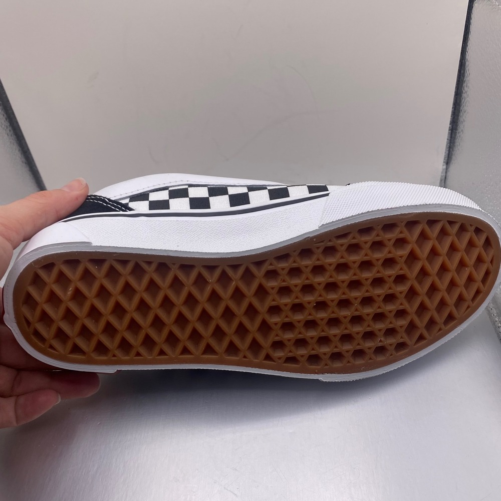 NEW Vans Knu Skool Checkerboard Black White Puffy Skate Shoes Kids 4 90s Retro - Picture 7 of 11